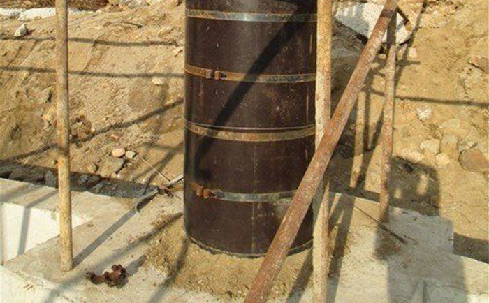 木制圆形柱模板施工
