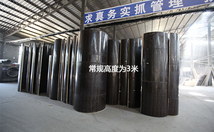 木制圆柱模板常规高度为3米